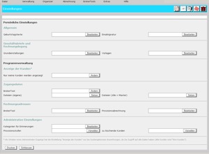 Brokertool - Einstellungen