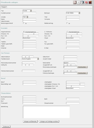 Brokertool Kunden anlegen